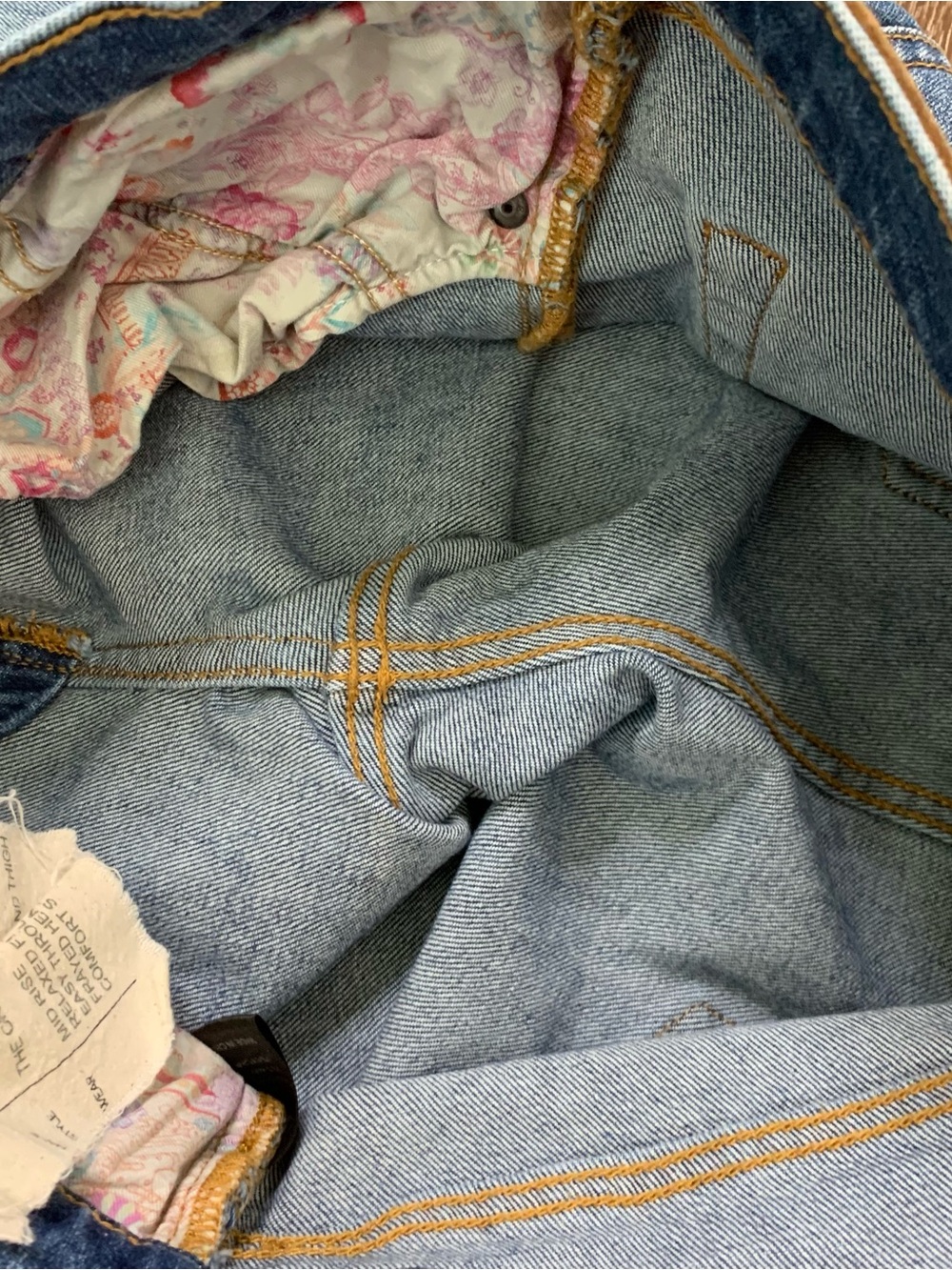 Johnny was Womens the cropped boyfriend embroidered mid rise jeans 29 - Picture 8 of 10